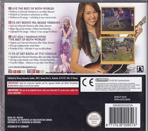 Hannah Montana The Movie - Nintendo DS (A Grade) (Genbrug)